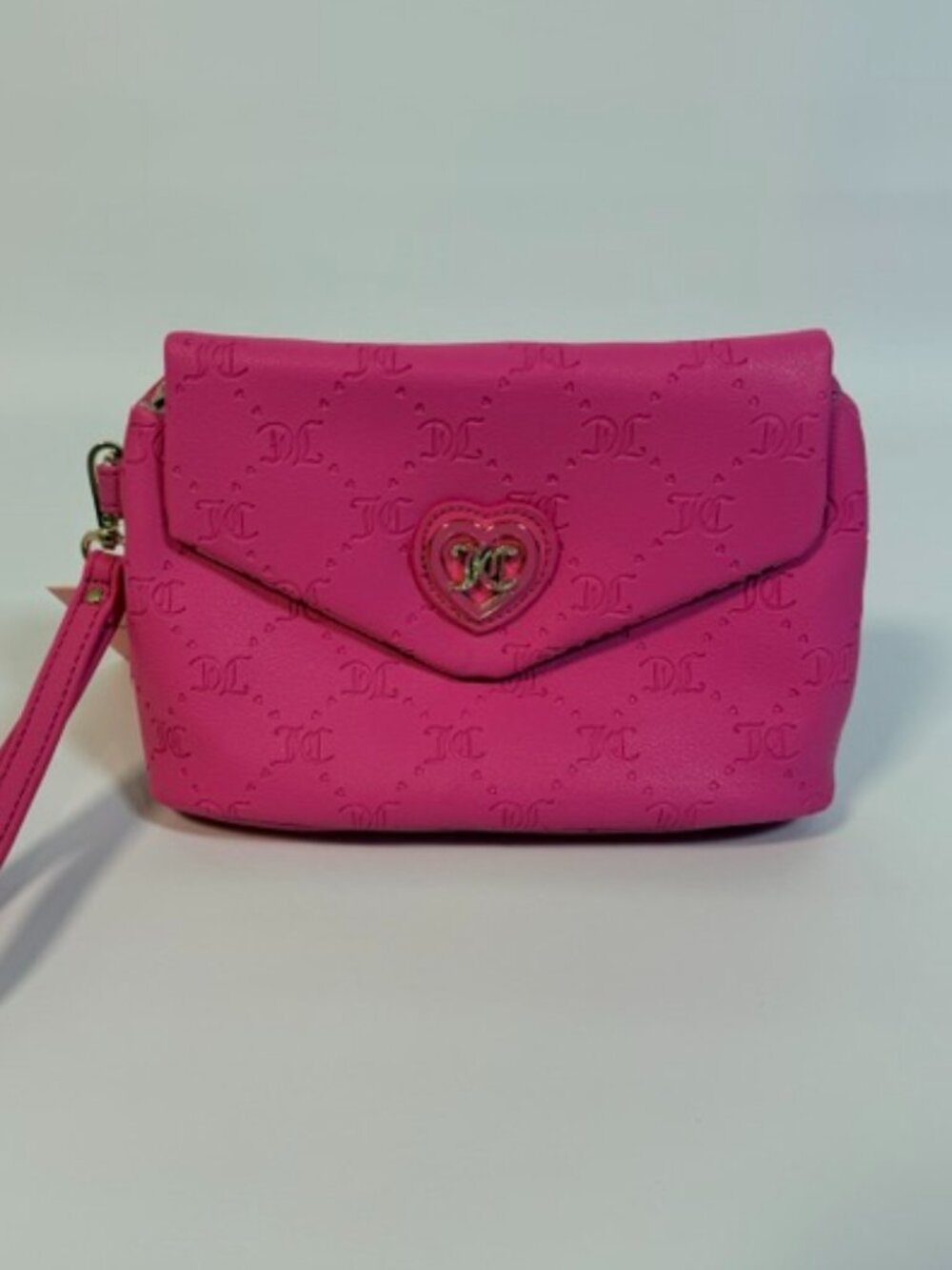 NEW Juicy Couture Y2K Pink Mini Wristlet Wallet Purse